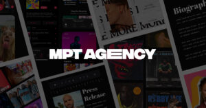 The logo of mpt agency that offers Spotify and YouTube campaigns are available at mpt agency, get on the itunes charts, social media marketing, Sync and licensing as well as Billboard charts campaign